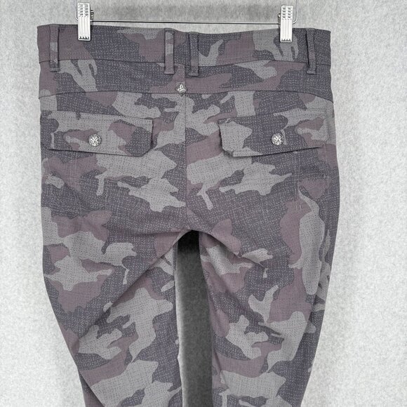 Prana Womens Halle Straight Leg Pant Size 8 Tall Gray Camo Hiking Convertible - Picture 7 of 13